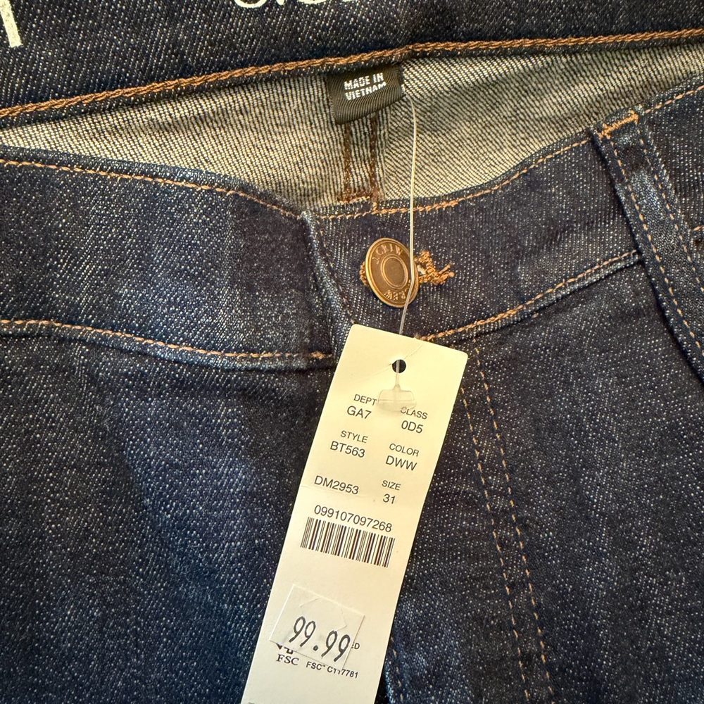 NWT J. Crew Women's Indigo 9” Demi Boot Cut Jeans, Sz 31 - Picture 7 of 9
